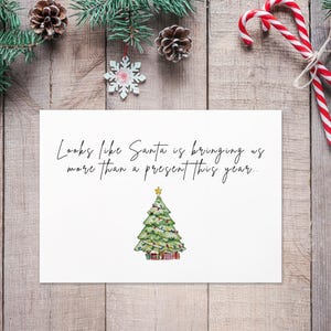 faire-part de grossesse de Noël | de Noël personnalisée pour faire-part de bébé | faire-part bébé personnalisé | Carte grands-parents
