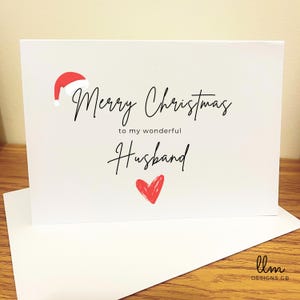 Husband Christmas Card Personalised | First Christmas Card | Christmas Card For Husband | Christmas Card For Him | Husband Gift | Hubby Card