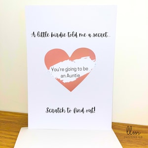 à gratter pour faire-part de grossesse pour tante et oncle | Carte à gratter Grossesse| La grossesse d'une tante et de son oncle est révélée | tante de Zazzle.be Liste d'envies Vous avez des idées ? Carte oncle