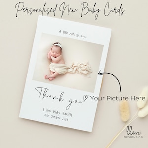 de remerciements personnalisées pour nouveau-né | Faire-part bébé personnalisé | Merci pour la fête prénatale | Des mots de remerciement uniques pour bébé