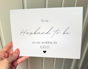 Wedding Day Card for Husband: Elegant Keepsake from Bride