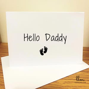 Cartão de anúncio de gravidez, papai | Cartão de anúncio de bebê personalizado | Cartão de anúncio de bebê | Cartão de revelação do papai | Cartão de novo bebê