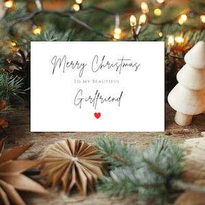 Cartão de Natal personalizado para namorada | Cartão de Feliz Natal para namorada | Presente para namorada | Cartão de Natal para namorada | Cartão de Natal para namorada