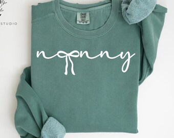 Nonny Crewneck Sweatshirt, Grandma Sweatshirt Gift, Cute Gift for Nonny, Comfort Colors Grandmother Shirt, Mother's Day Gift, Nana Tee