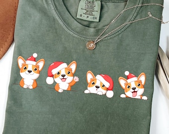Funny Xmas Dog Comfort Colors® Shirt, Cute Dog Mom Life Shirt, Xmas Dog Mom Gift, Trendy Dog Lover Christmas Tee Shirt, Fur Mama Xmas Gift