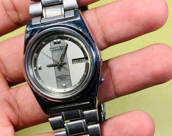 vintage an・an no.21 Citizen Automatic 4-038878 K 21 Jewels Day / Date Stainless Steel