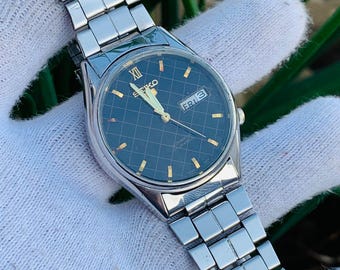 Seiko 5automatic 6309-8020 17 Jewels Day / Date Stainless Steel