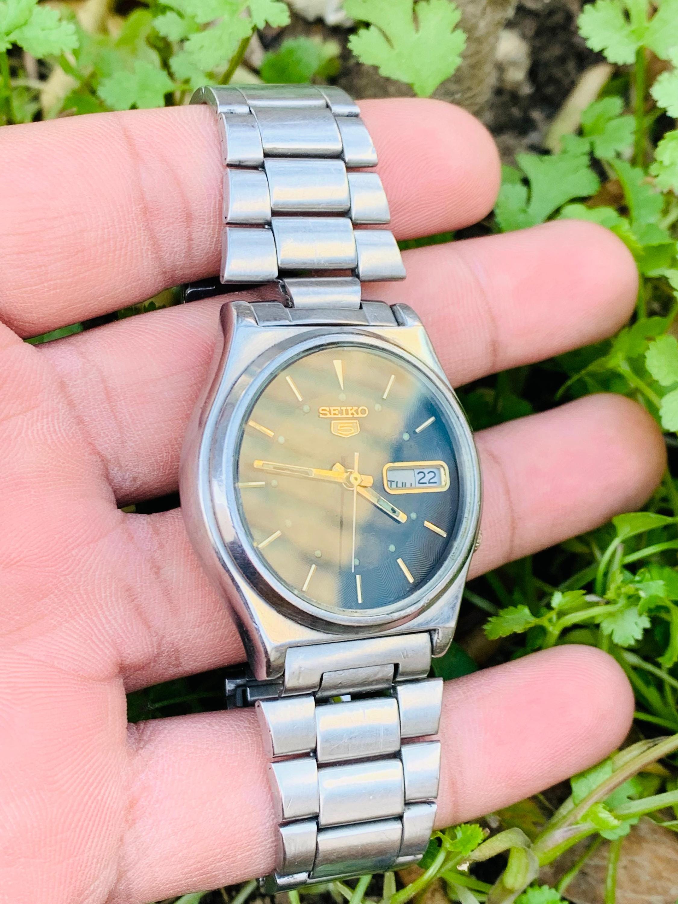 Seiko 5automatic 7009-3171 17 Jewels Day / Date Stainless Steel