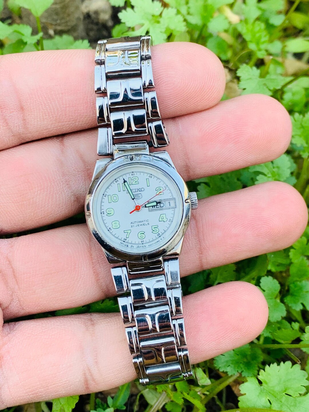 Seiko 5automatic 4207-00F0 21 Jewels Day / Date Stainless Steel