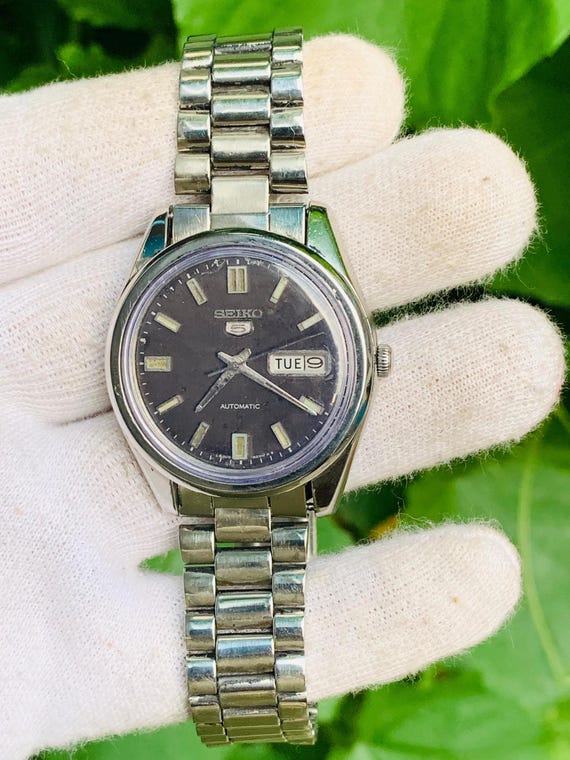 Seiko 5automatic 6319-8000 Day / Date Stainless Steel Water Resist