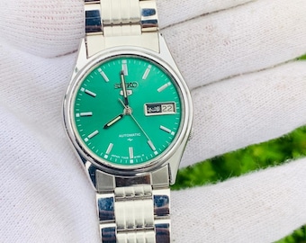 Seiko 5 Automatic 6319-5180 17 Jewels Day / Date Stainless Steel