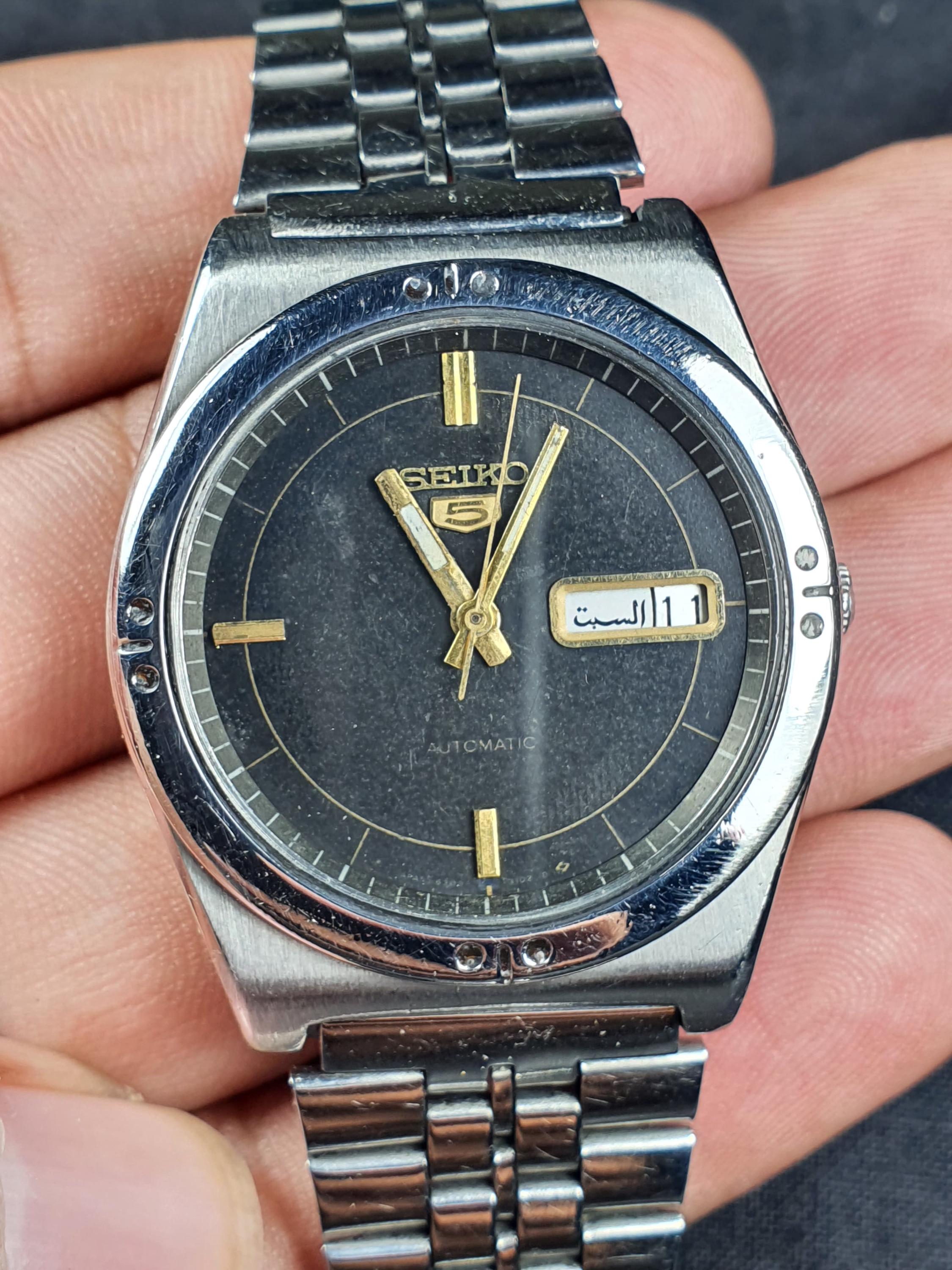Seiko 5 Automatic 6309-8930 Day / Date Stainless Steel Watch Water