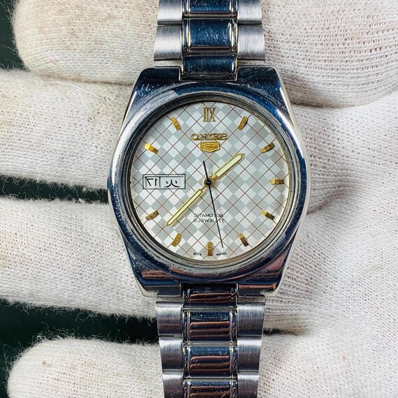 【n】vintage メタリックSK & ニットSK まとめ売り Vintage SEIKO 7320-5499 Two-Hand Quartz Analog Women's Watch Sz. 6
