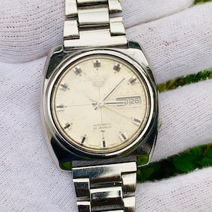 ✨SEIKO✨セイコー✨アイボリー文字盤✨17JEWELS✨腕時計✨ Seiko 17 jewels - Etsy 日本