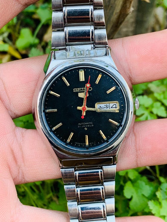 Seiko 5automatic 6319-8120 21 Jewels Day / Date Stainless Steel