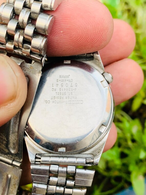 Citizen Automatic 4-R34415 21 Jewels Day / Date Stainless Steel