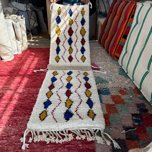 Moroccan Handmade Runner ,Beni ourain Rug, Morocco wool Berber Rug, modern rug, Handwoven rug,  Berber Rug, vintage Rug,