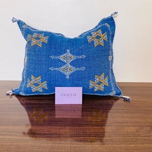 モロッコシルクの枕、クッション、アクセント枕カバー、ランバー、ピンク、イエロー、ホワイト、ブラウン、グリーン、オレンジ、グレー、パープルのクッション、サボテンシルク