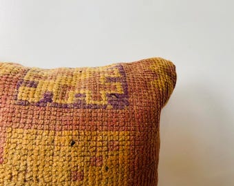 モロッコウール枕 - ヴィンテージクッション - Boujaad Sabra ランバー