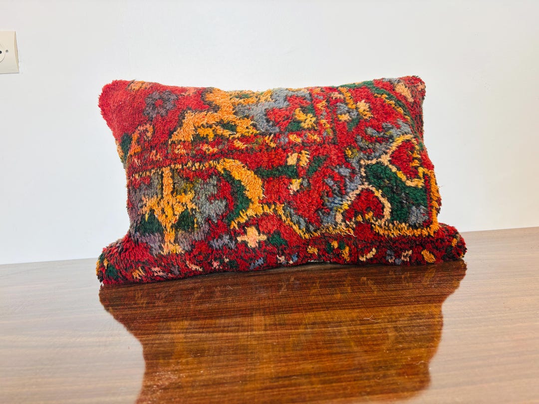 1点物】モロッコ プフ ピローカバー クッションカバー ウール