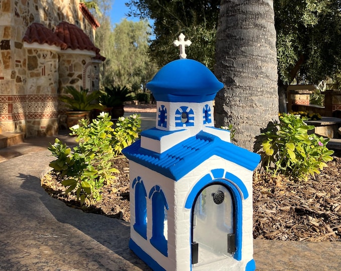 St. John The Baptist"  Garden ,Patio and Home Decorative Orthodox Chapel , Iconostasis (Blue) MADE IN USA