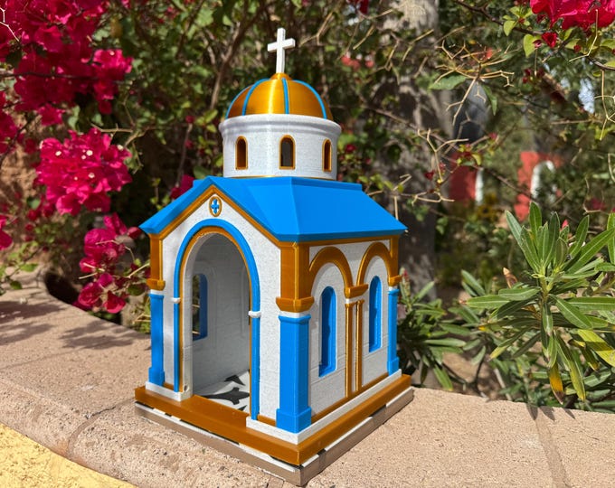 NEW -Blossom Orthodoxy– Greek Island Prayer Chapel | Garden Shrine