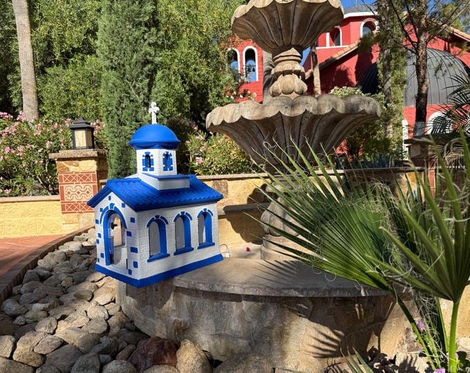 Saint Demetrius of Thessaloniki ' Garden, Patio and Home Decorative Orthodox Chapel , Iconostasis . MADE IN USA