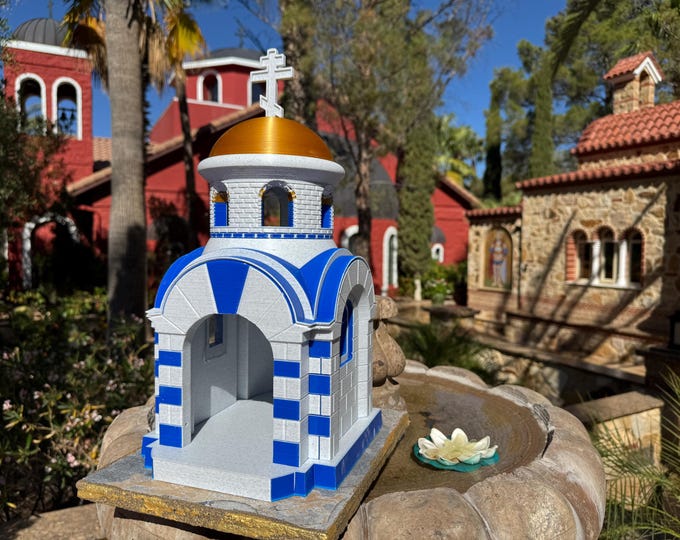 NEW - SMALL BELIEVE–Greek Island Prayer Chapel | Garden Shrine
