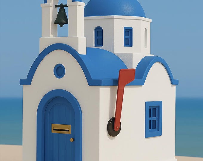 "Blue Dome Mediterranean Mailbox Collection"