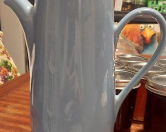 MCM Homer Laughlin Coffee Server, Richelieu Blue, Vintage