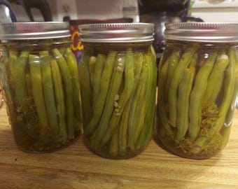 Dilly Beans! Farm Fresh Dilled Green Beans, 1 Pint, 16oz