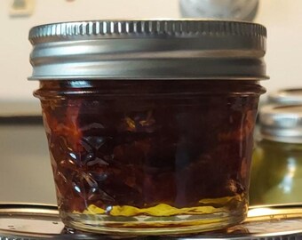 Spiced Sun-Dried Tomatoes in Extra Virgin Olive Oil, 4oz Jar, Farm Fresh Preserves