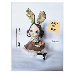 READY TO SHIP! Whimsical Bunny Figurine & Secret Stash Box, Unique Jewelry Holder, Adorable Rabbit Trinket Box, Customized Keepsake
