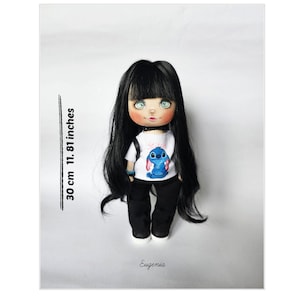 A Charming Tribute to Classic Cartoon, Nostalgic Rag Doll Delights, Adorable Keepsake Inspired by Cartoon Magic,Whimsical Handmade Rag Doll