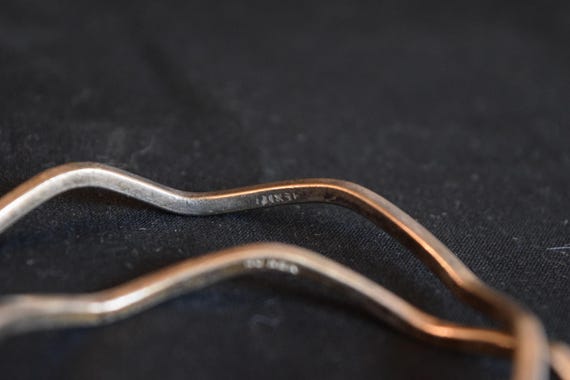 Mexican Silver Bangle Bracelets 2 - image 4