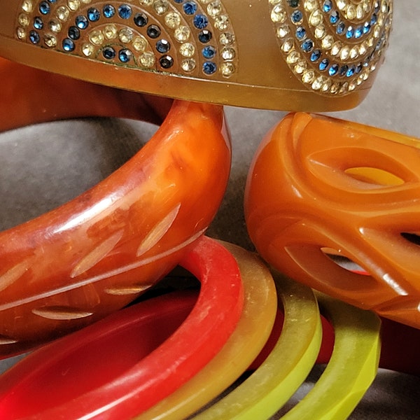 Bakelite Bangles, 1930's