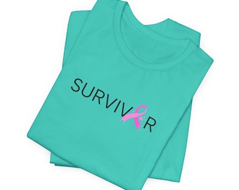 Cancer Survivor Shirt, Breast Cancer Shirt, Pink Ribbon Shirt, Cancer Fighter T-shirt, Cancer Awareness Shirt