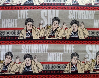 SNL Drunk Uncle Licensed Fabric Bobby Moynihan Saturday Night Live Novelty Material By The Half Yard