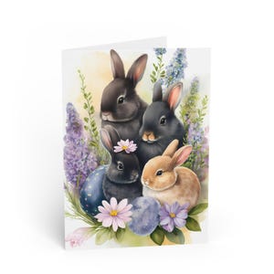 Cartão de Páscoa personalizado, Cartão de Páscoa personalizado, Cartão personalizado, Cartão de coelhinho da Páscoa, Cartão de Feliz Páscoa