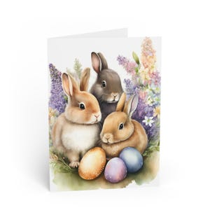 Cartão de Páscoa personalizado, Cartão de Páscoa personalizado, Cartão personalizado, Cartão de coelhinho da Páscoa, Cartão de Feliz Páscoa