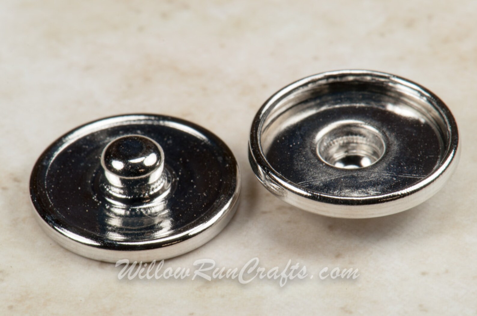 100 Snap Button Snaps 18mm With 16mm Glass Cabochons Etsy