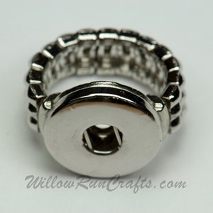 1 Noosa Small Ring 19mm chunk Base, Stretch Ring Base, Fits most Ring sizes (07-52-011)