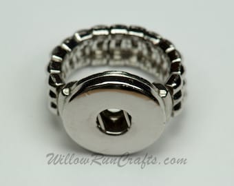 1 Noosa Small Ring 19mm chunk Base, Stretch Ring Base, Fits most Ring sizes (07-52-011)