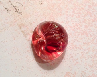 Red Peppers Boro Glass Bead, Jumbo Teardrop Glass Pendant, Lampwork Glass Bead