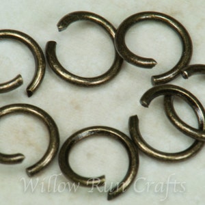 100 Bronze 6mm Jump Rings (07-24-470)