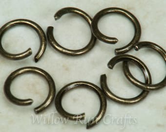 100 Bronze 6mm Jump Rings (07-24-470)