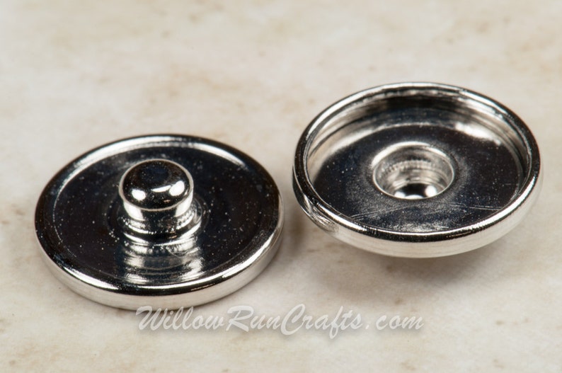 20 Pcs Snap 20mm Button Snaps and 20 Glass Cabochons 18mm Etsy