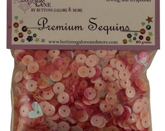 Blush Mix Sequins from Buttons Galore and More Premium Sequins, 28 Lilac Lane