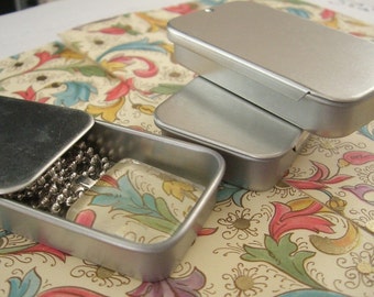 50 Slider Tins, Great Gift Tins for your Pendants and Magnets