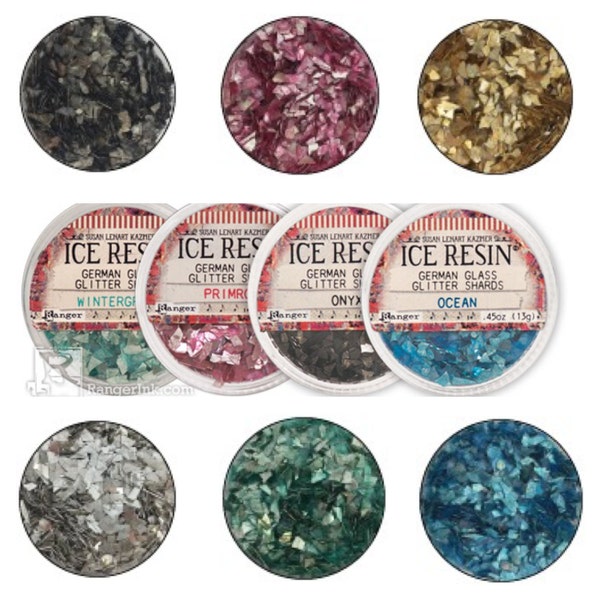 Ice Resin Glass Glitter Shards in 3 Colors